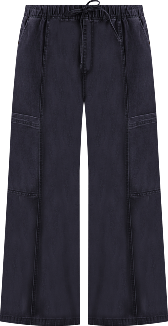 Plus Size Pull-On Utility Wide-Leg Jeans, Macy's Exclusive