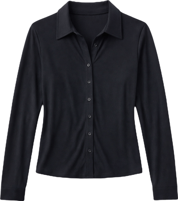 Worthington Womens Fitted Long Sleeve Regular Fit Button-Down Shirt -  JCPenney