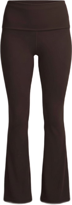 Under Armour Women's Meridian Rib Foldover Flare Pants | Dick's