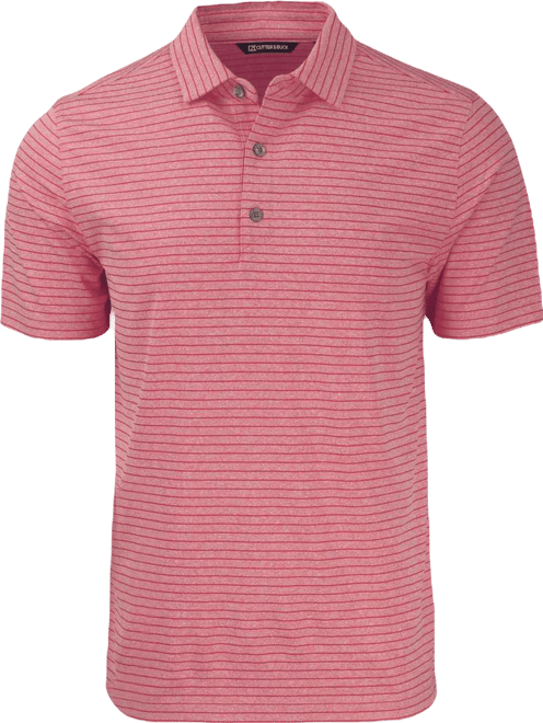 Men's Forge Eco Heather Stripe Stretch Recycled Polo Shirt