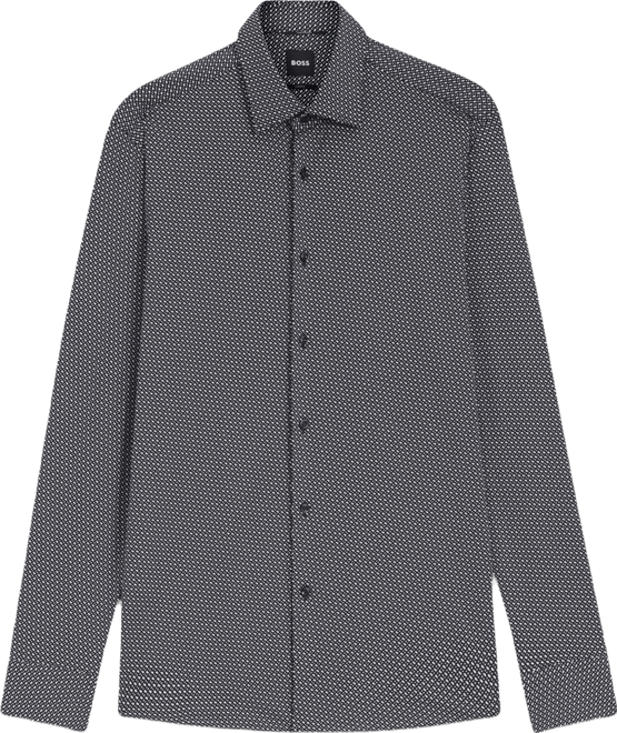 Boss by  Men's Performance-Stretch Fabric Slim-Fit Dress Shirt