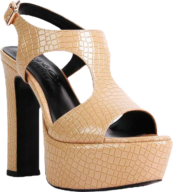 Croft Croc Women's High Heeled Cut Out Sandals