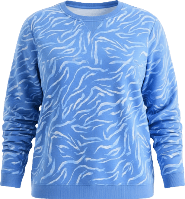 Plus Size Zebra Brush Crewneck Sweatshirt, Macy's Exclusive