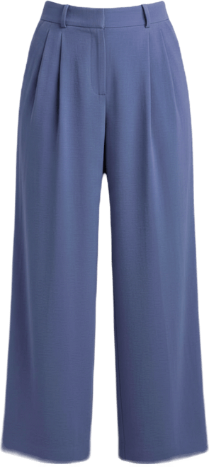 Juniors' Solid Airflow Pleated Wide-Leg Pants