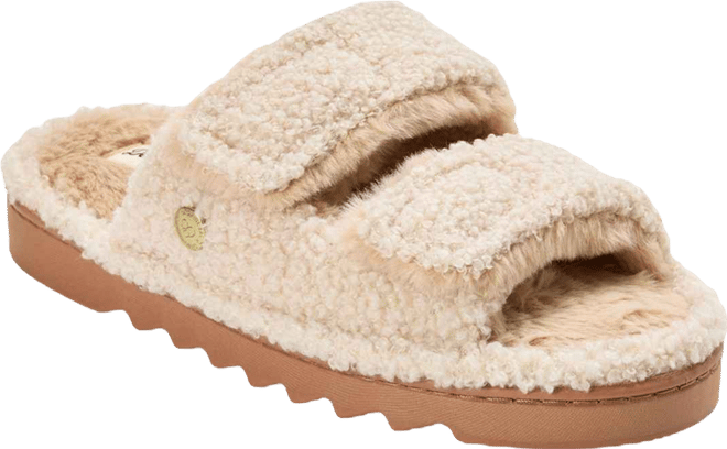 Women's Regina Teddy Double Band Slide Slipper