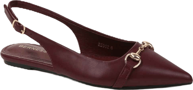 Women's Rio02 Slingback Flats with Gold-Tone Bit