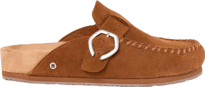Women's Suede Adjustable Buckle Clogs