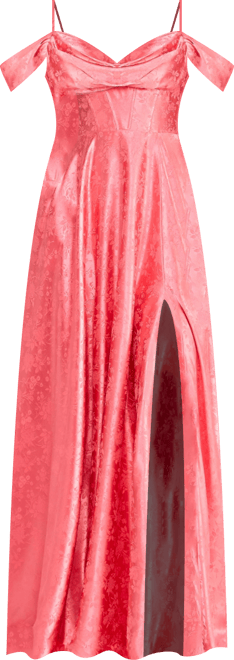 Juniors' Sweetheart-Neck Jacquard Gown, Created for Macy's