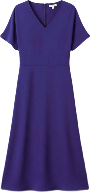Women's V-Neck Midi Dress