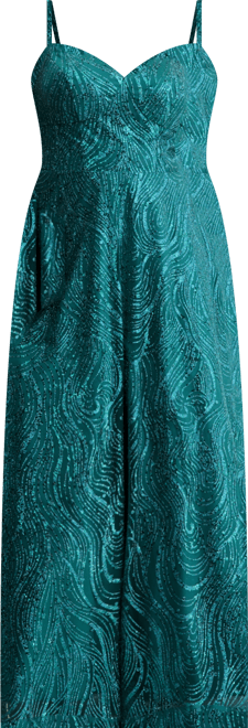 Trendy Plus Size Sequin Glitter Ball Gown, Created for Macy's