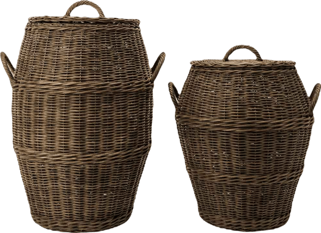 Winders Wicker Lidded Basket