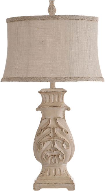 Caroline distressed deals cream table lamp