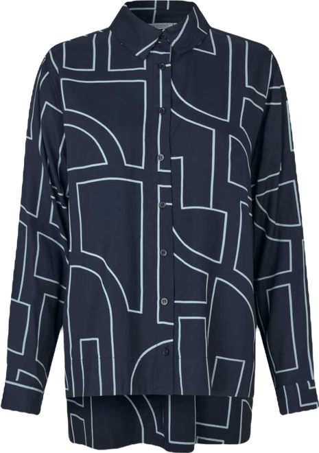 Women's Malmanja Long Sleeve Printed Long Shirt