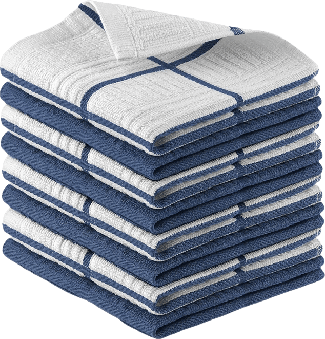 8 Pack Reusable Absorbent Cotton Kitchen Towels