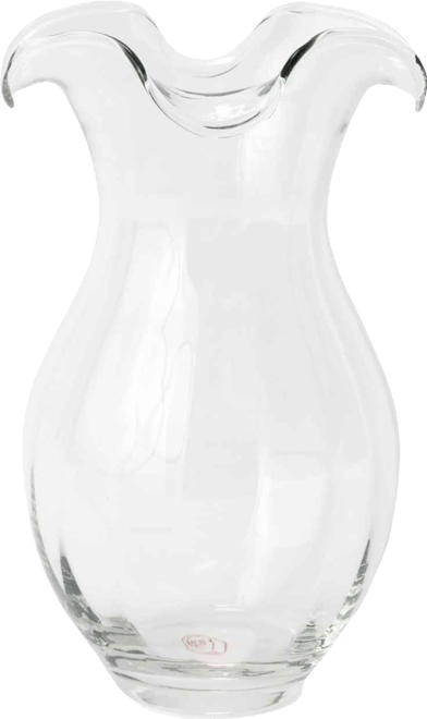 Hibiscus 56 oz. Glass Vertical Fluted Medium Vase