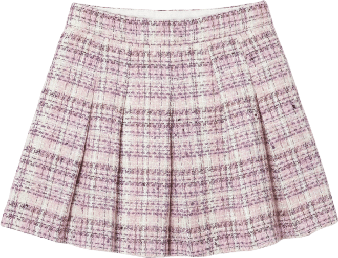 Women's Tweed Pleated Skirt