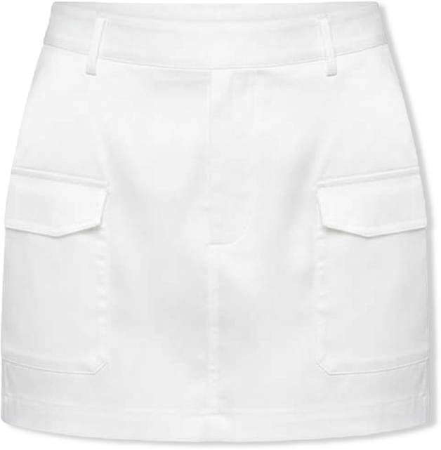 Women's Satin Pocket Mini Skirt