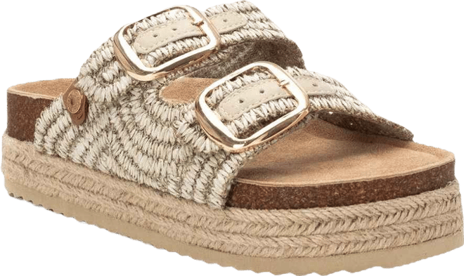 Women's Footbed Jute Wrapped Platform Sandals By 
