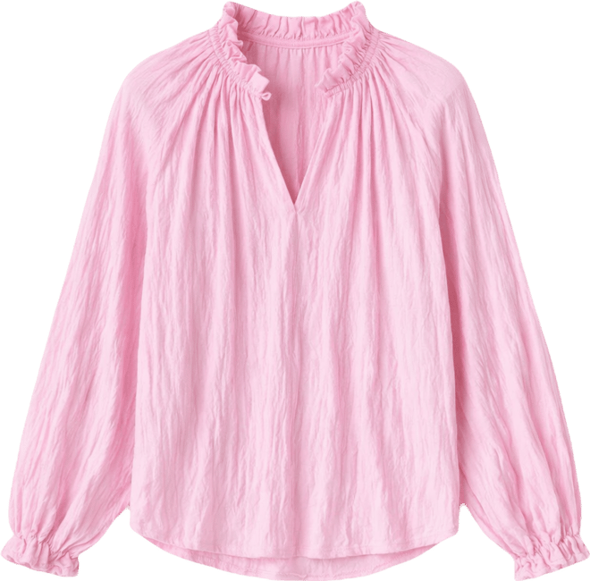 Women's Ruffled Long Sleeve Blouse