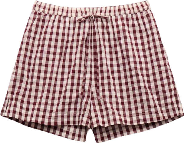 Women's Ernie Gathered Gingham Beach Short