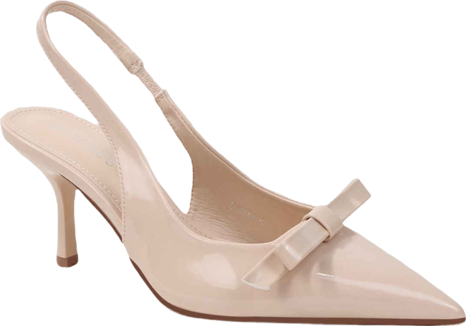 women's Danika Slingback Pumps with Bow Detail