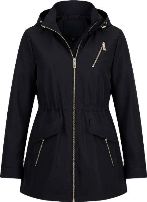 Michael  Women's Zip-Front Hooded Anorak