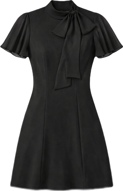 Women's Mock Neck Short Dress