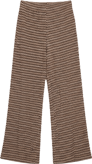 Women's Plisse Print Wide-Leg Pants