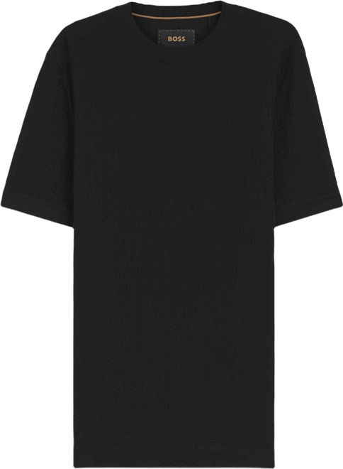 Boss by  Men's Mercerized Cotton Basket Weave T-Shirt
