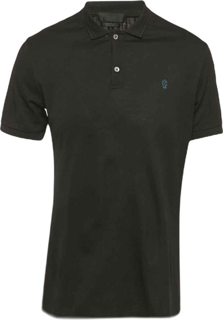 Men's Black Jersey Polo T-Shirt
