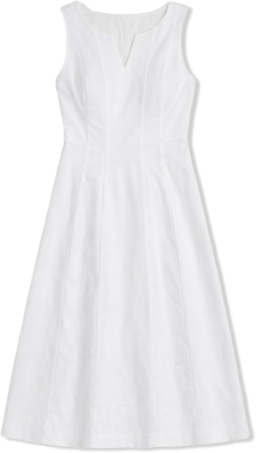 Women's Sleeveless Paneled Midi Dress