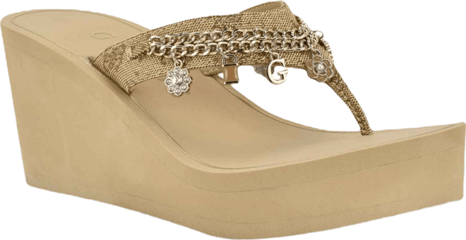 Women's Sutton Charms Eva Thong Wedge Sandals