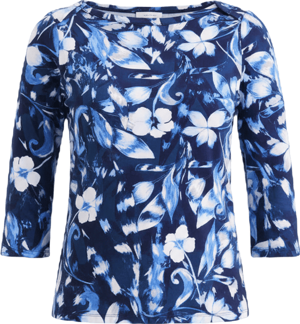 Women's Pima Cotton 3/4-Sleeve Boat-neck Top, Macy's Exclusive