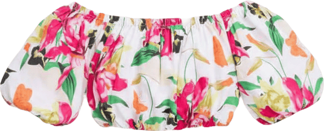 Women's Off-The-Shoulder Bubble-Hem Top, Macy's Exclusive