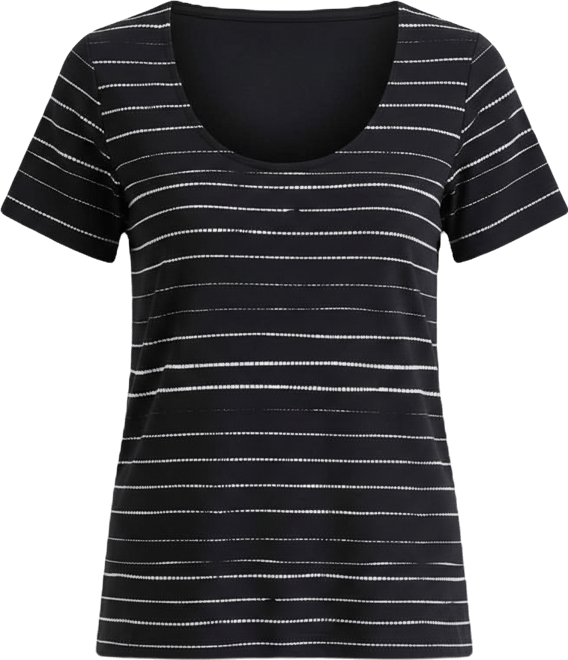 Petite Shibori Stripe Scoop Neck Top, Macy's Exclusive