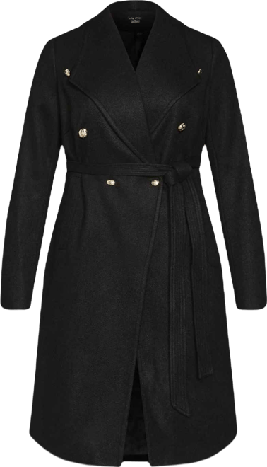 Plus Size Sassy Military Coat