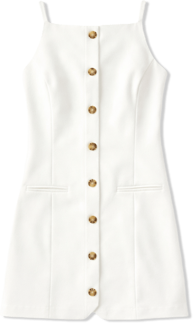 Women's Sleeveless Button-Down Mini Dress