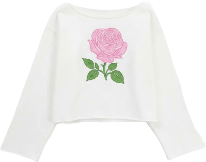 Juniors' Boat-Neck Fleece Sweatshirt