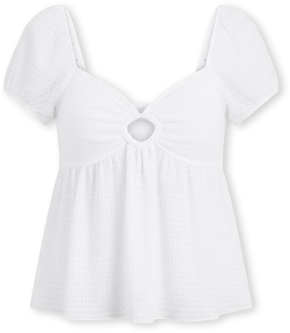 Juniors' Soft Cup Babydoll Top
