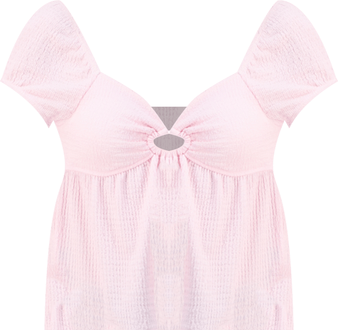 Juniors' Soft Cup Babydoll Top