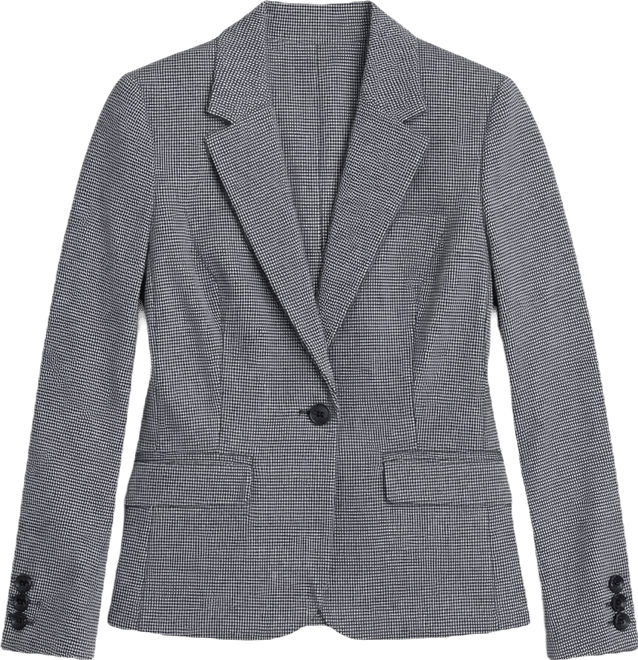 Petite Notch Collar Fitted Blazer