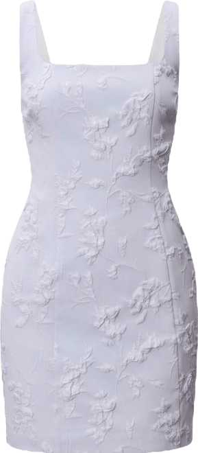 Women's Floral Square Neck Mini Dress