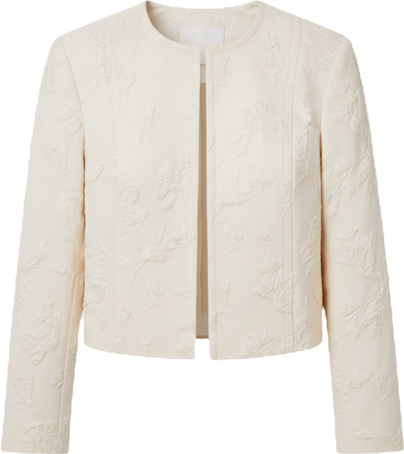 Women's Novelty Crewneck Cropped Jacket