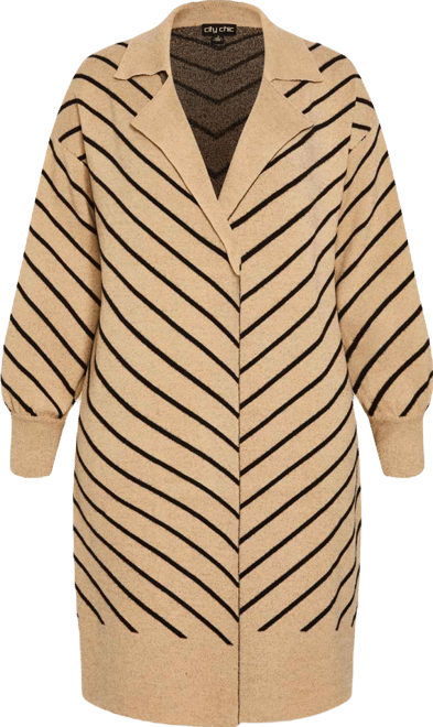 Women's Plus Size Stripe Ivy Cardigan