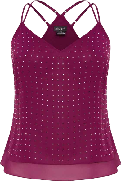 Plus Size Strappy Nail Top