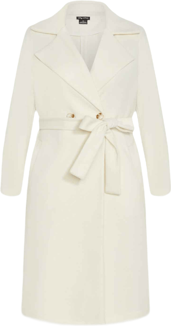 Plus Size Riley Row Belted Coat