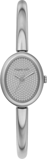 Women's Maude Three-Hand Silver-Tone Stainless Steel Watch, 21mm