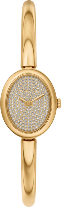 Women's Maude Three-Hand Gold-Tone Stainless Steel Watch, 21mm