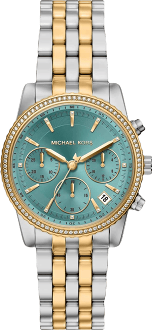 Women's Bryant Chronograph Two-Tone Stainless Steel Watch, 35mm