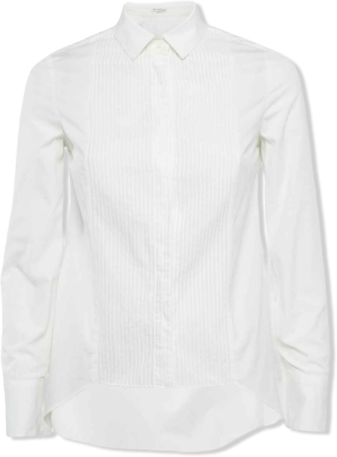 Women's White Cotton Buttoned Shirt